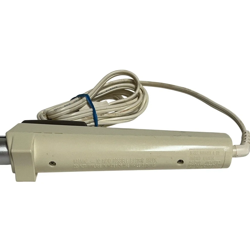Vintage Sears Electric Hair Curling Iron 253-2500 120V 15W 6ft Cord Styling Tool